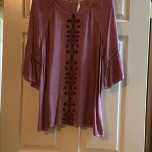 Bell sleeve tunic